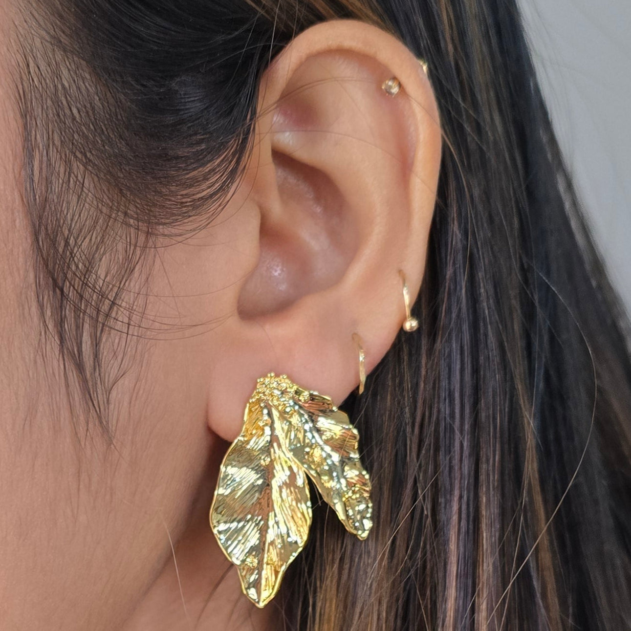 Golden Fern Earrings