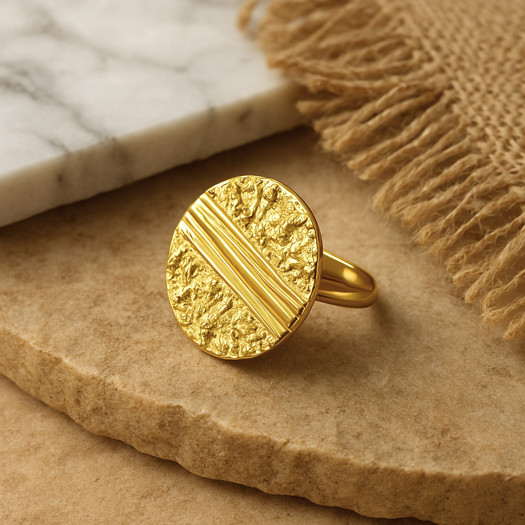 Golden Ember Ring