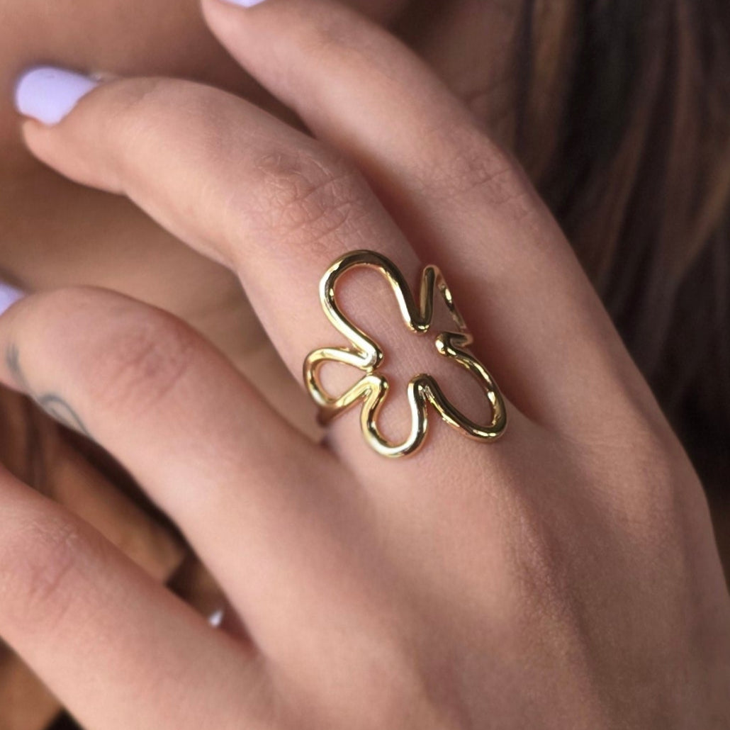 Wavy Bloom Ring