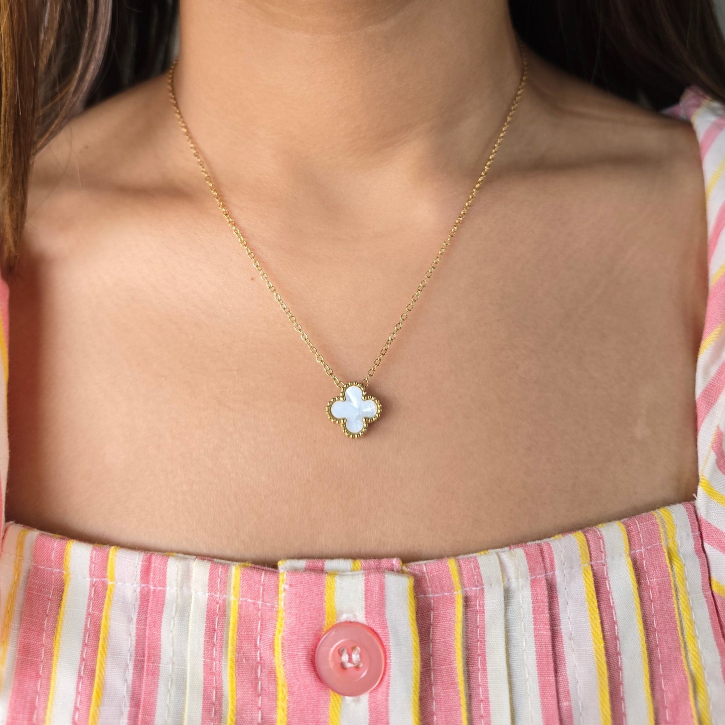 White Clover Necklace