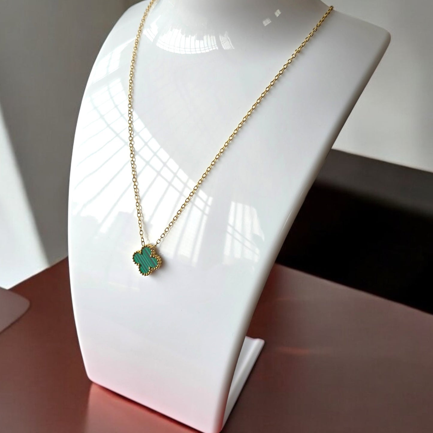 Green Clover Necklace