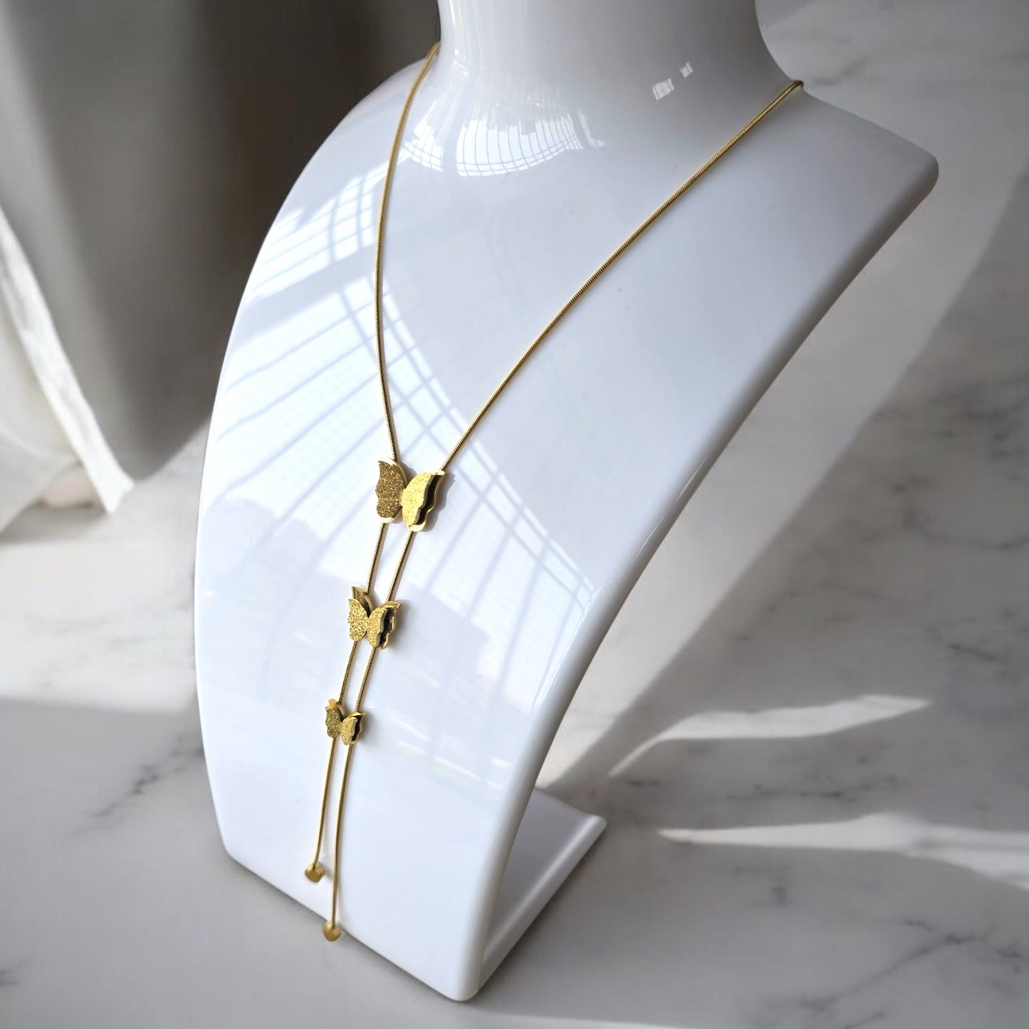 Butterfly Drizzle Necklace