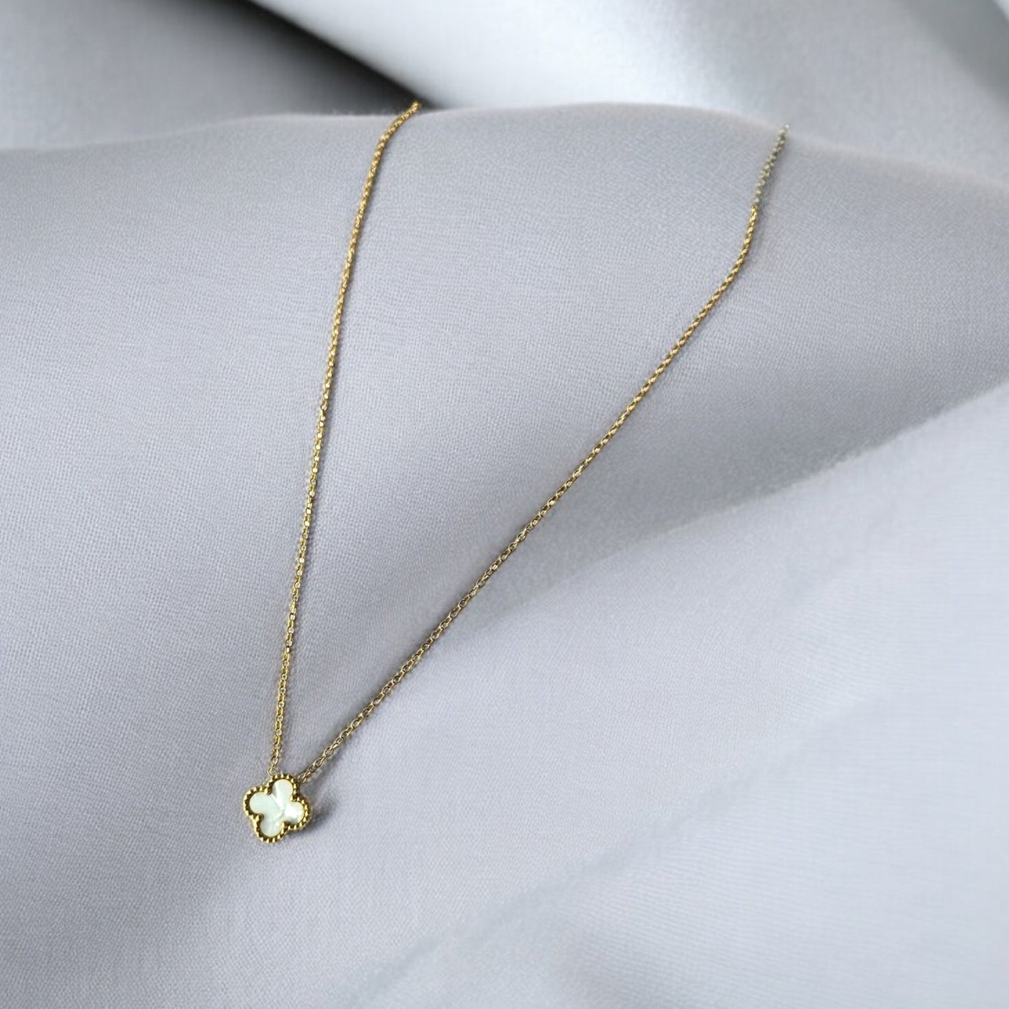 White Clover Necklace