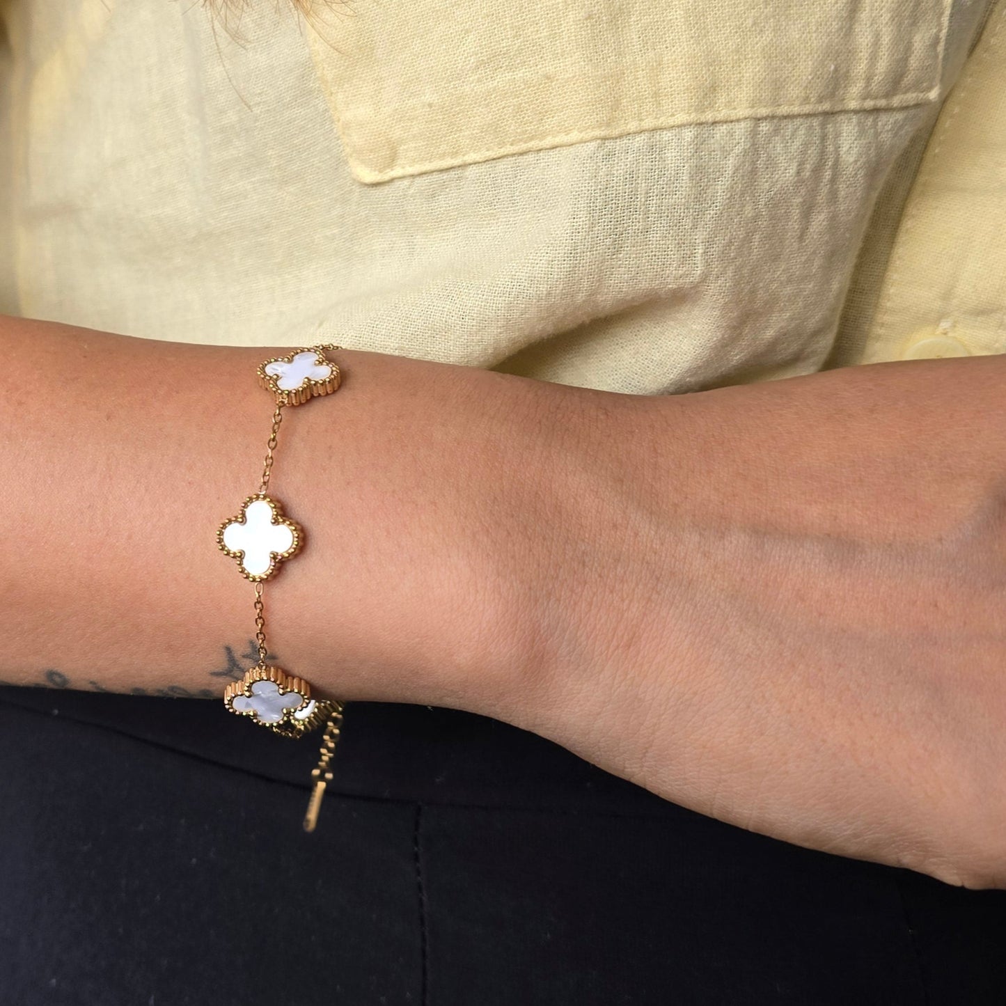 White Clover Bracelet