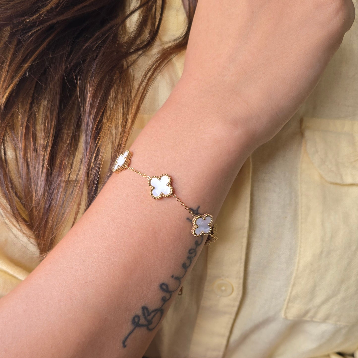 White Clover Bracelet