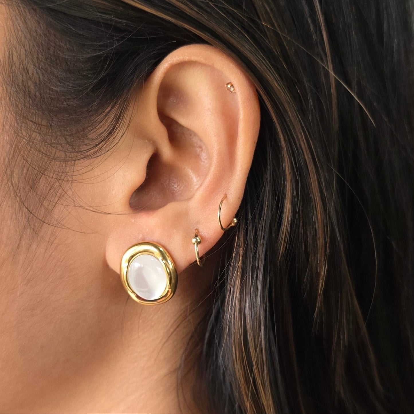 Molten MOP Earrings