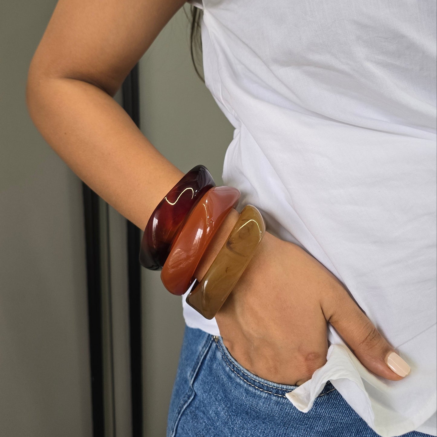 Resin Bangles Set