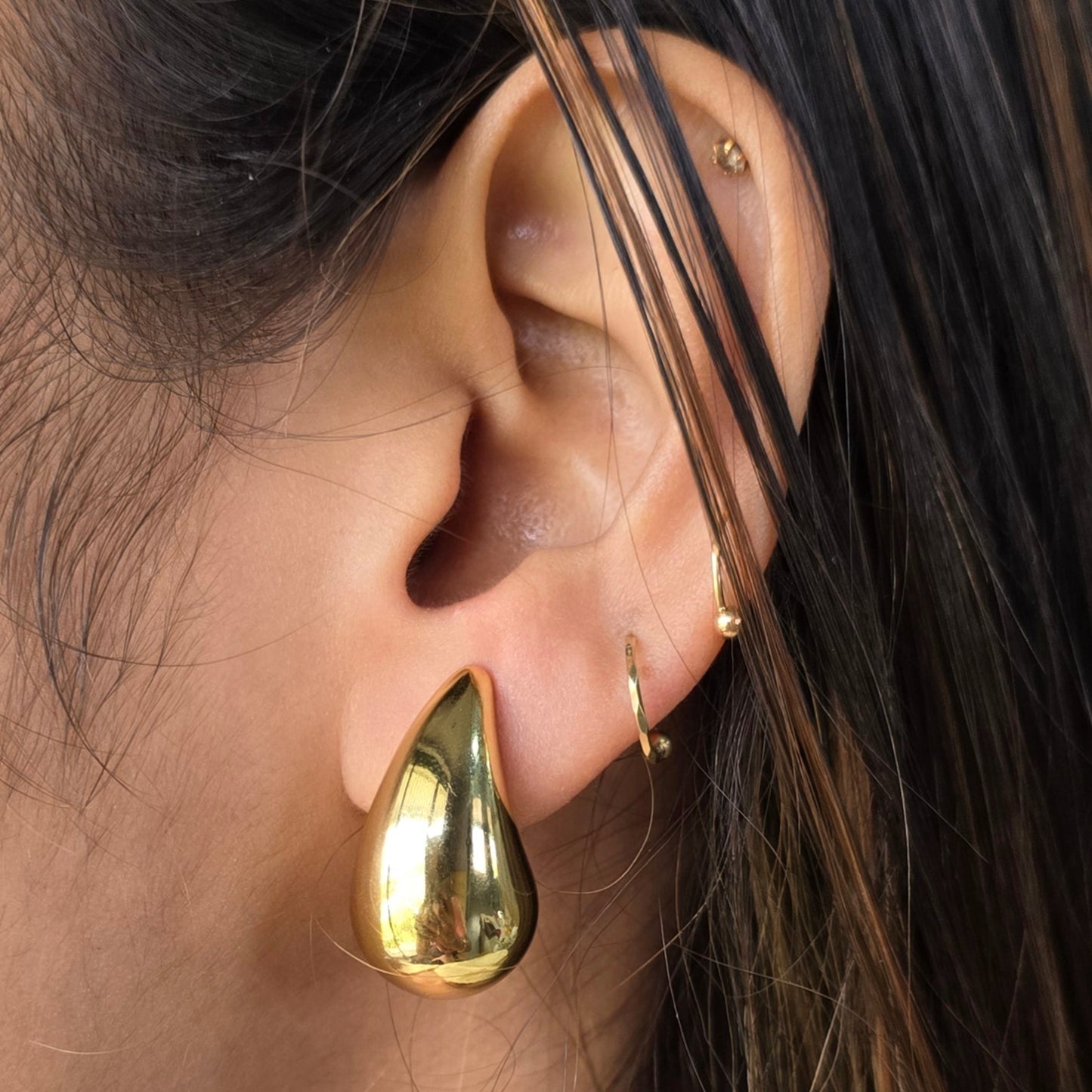 Golden Drop Earrings