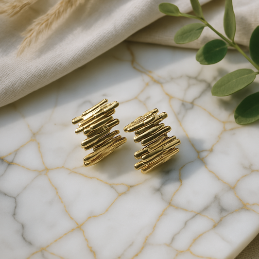 Ripple Edge Earrings