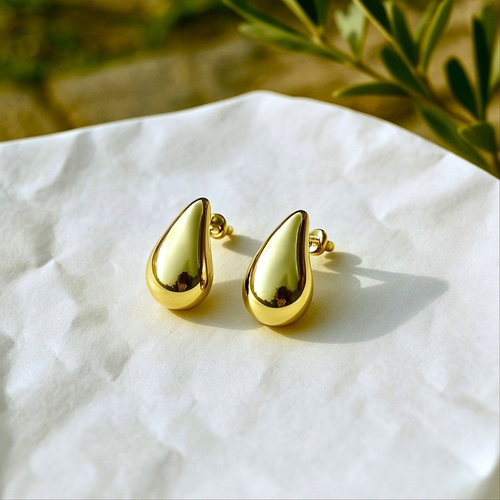 Golden Drop Earrings