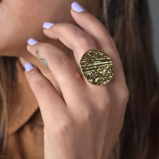 Golden Ember Ring