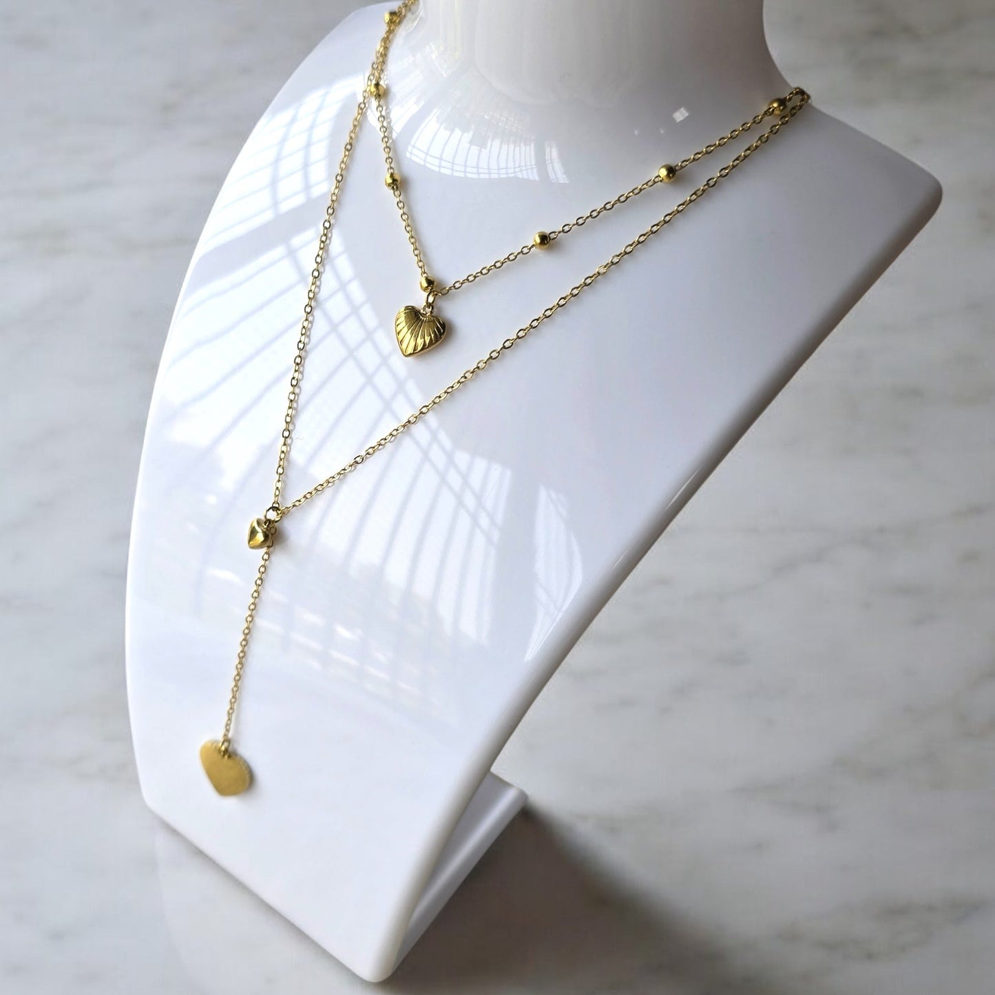 Layered Heart Necklace