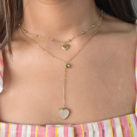 Layered Heart Necklace