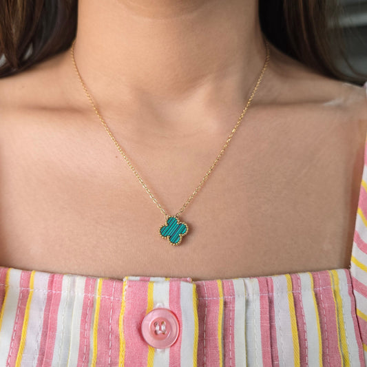 Green Clover Necklace