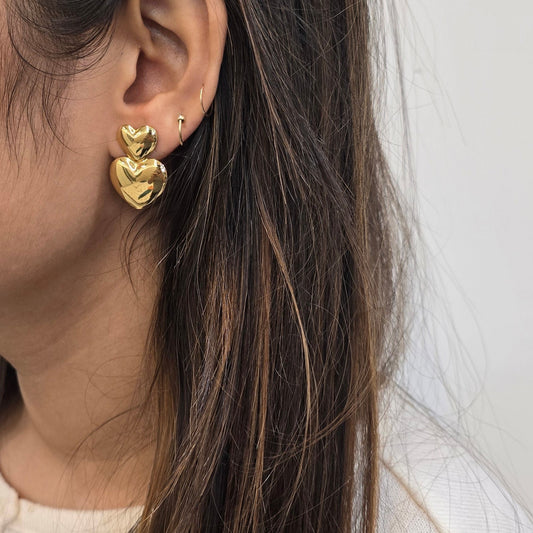 Chunky Hearts Earrings