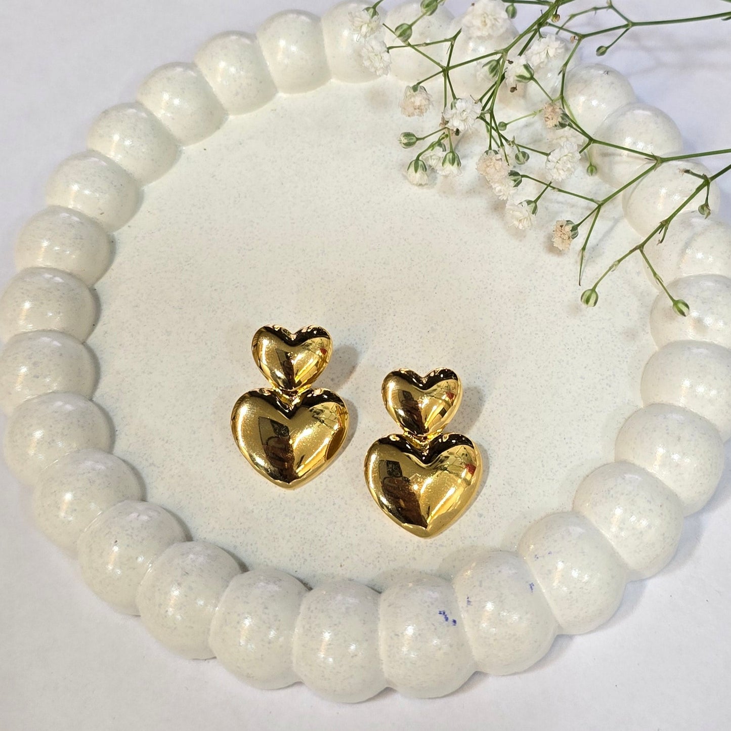 Chunky Hearts Earrings