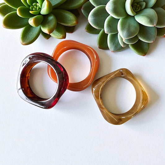 Resin Bangles Set