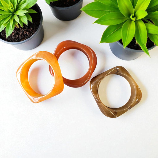 Resin Bangles Set